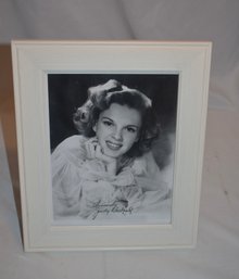 Judy Garland Framed Photograph With Signature