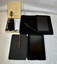 Kindles With Stylus(2) And Digital Voice Recorder