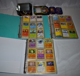 Pokemon Cards (3 Binders) And 2 Tins ~668 Cards