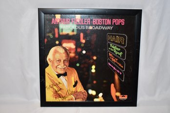 Arthur Fiedler Of Boston Pops Autographed Fabulous Broadway Vinyl Record