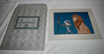 Exclusive Commemorative Lithograph The Disney Store The Lion King 1995
