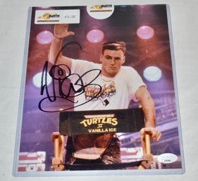 Vanilla Ice Autographed Photo From TMNT II With Certificate Of Authenticity