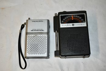 GE Portable Radio And Realistic Weather Radio