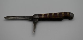 Vintage Imperial 2 Blade Candy Stripe Pocket Knife #558
