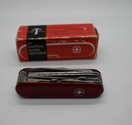 Vintage Swiss Army Knife Large New In Original Box #561