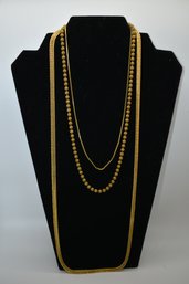 Vintage Gold Toned Chains Lot #460