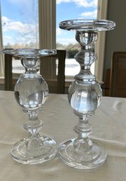 Glass Taper And Pillar Baluster Candle Holders