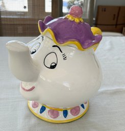 Vintage Treasure Craft Disney Beauty & The Beast Mrs Potts Ceramic Cookie Jar