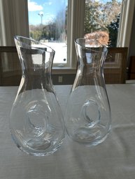 Crate And Barrel Water Pitcher Pair