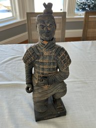 Terracotta Warrior Kneeling Statue From Xian
