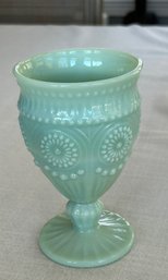 The Pioneer Woman Adeline Opaque Glass Jadeite Jade Green Goblet