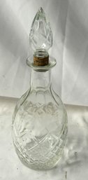 London Winery 1967 Clear Pressed Decanter With Cork