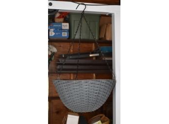 Gray Hanging Basket