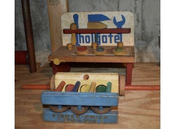 Vintage Fisher Price And Holgate Toys