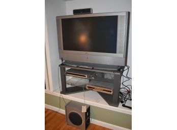 SONY TV, Surround Sound, Multi-Disc CD, DVD Recorder And Stand
