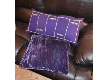 Decorative Pillows- Crown Royal And Purple Velvet