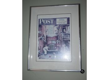 Norman Rockwell Saturday Evening Post Framed Art