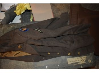Vintage Womans Military Uniform And Accessories