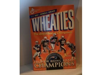 Super Bowl XXXVI Unopened Wheaties Collector's Box