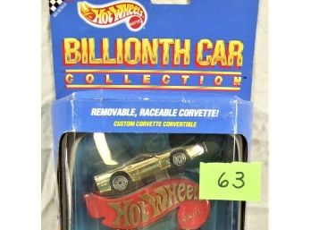 Hotwheels - Custom Corvette Convertible- Billionth Car Collection- 1990