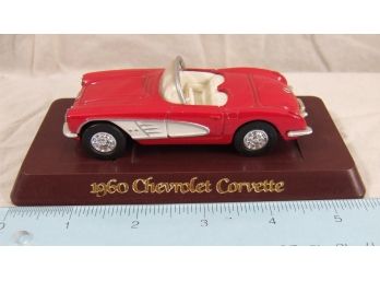 1960 Chevrolet Corvette (Red)  Metal DieCast AMT ERTL #2588-1HEO