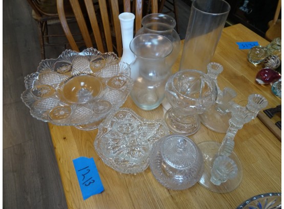 6 Pieces Of Assorted Glass.