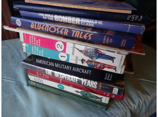 14 Misc. Books. Airplane, Soldiers, War And More