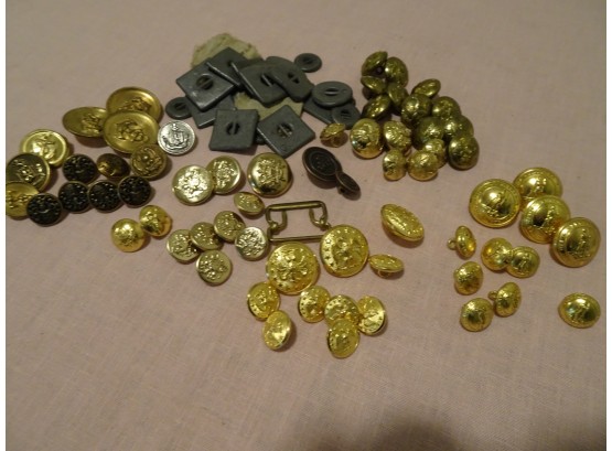 Military Buttons And Vintage Lead Buttons