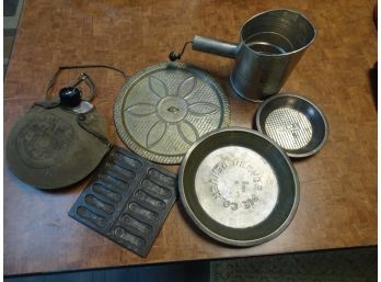 Misc. Tins. Sifter, Canteen