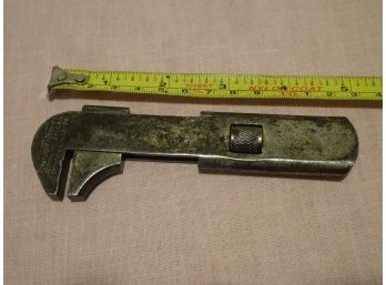 Antique 1895 FRANK MOSSBERG CO. 5'  ADJUSTABLE BIKE WRENCH FULLY FUNCTIONAL.