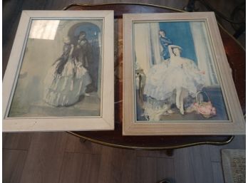 2 Paintings By H.e. Webster. Youth's Manuscript And Nocturne