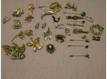 Stick Pins, Broaches. (Untested)