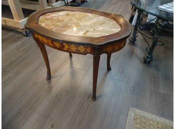 Marble Top Table.