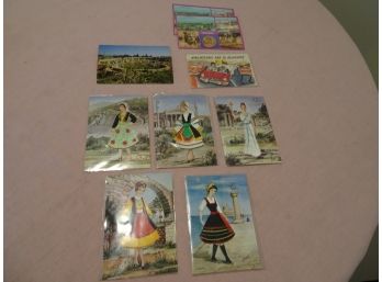 5 Threaded Post Card By Isabel, 3 Carthage And 1 Scenic Art.