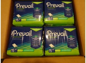 New 10 Prevail Under Pads 15 Count Packages. Great For Packing Glass.