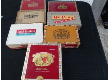 7 Cigar Boxes.