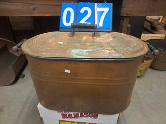 Copper Boiler Labeled Rochester