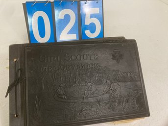 1920's Girl Scout Scrap Book Filled With Patches And Pictures