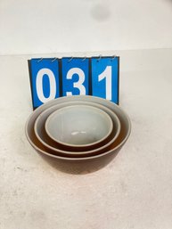 Set Of 3 Pryex Bowls