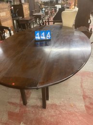 8' Solid Mahogany Dropleaf Table