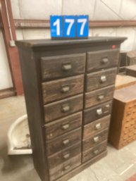 14 Drawer Pine Cabinet