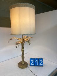Gilded Metal Table Lamp