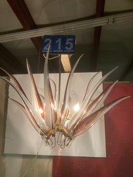 16 Arm Hand Blown Art Glass Hanging Light Fixture