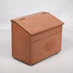 American Pine Kindling Box In Brown Paint