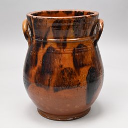 New England Glazed Redware Jar, Possibly CT