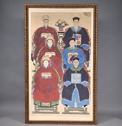 Large Chinese Ancestral Portrait Group