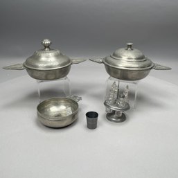 Group Of Continental & American Pewter Wares