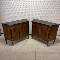 Pair Of Console Cabinets, Drexel Heritage
