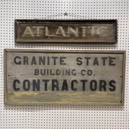 Two Painted Trade Signs