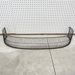Federal Brass & Wire Bow-Front Fireplace Fender
